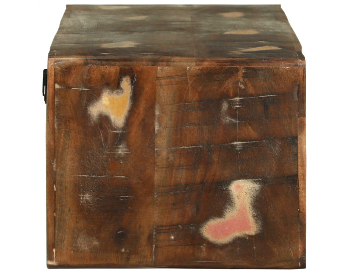 Sonata H ТВ шкаф Многоцветен 80x30x25 см Масивно дърво Регенерирано