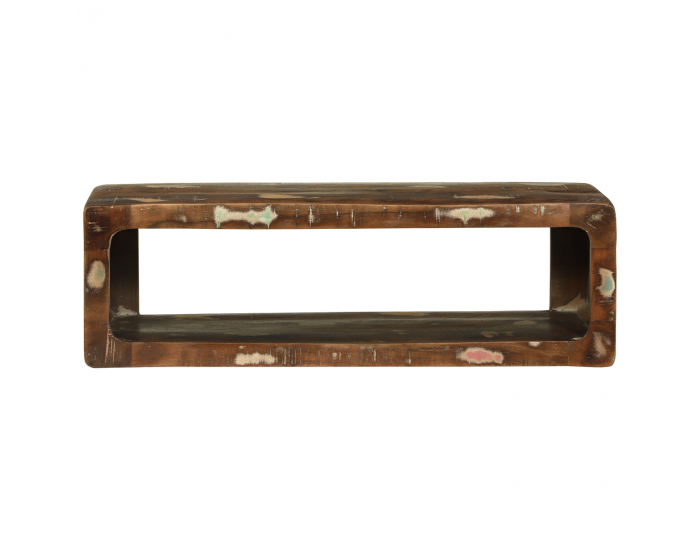 Sonata H ТВ шкаф Многоцветен 80x30x25 см Масивно дърво Регенерирано