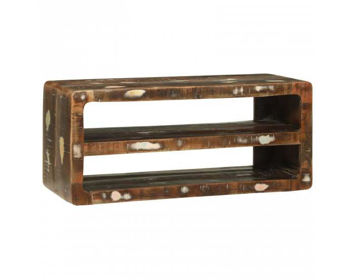 Sonata H ТВ шкаф 80x32x36 см от масивна регенерирана дървесина