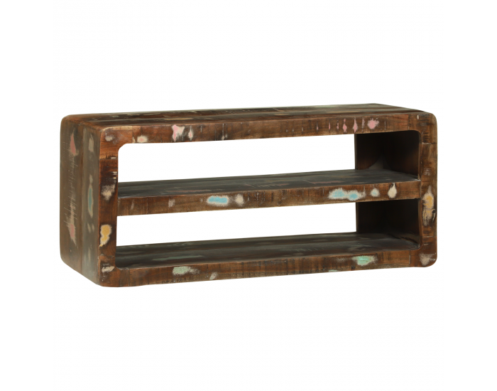 Sonata H ТВ шкаф 80x32x36 см от масивна регенерирана дървесина