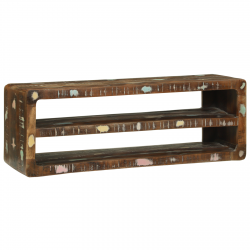 Sonata H ТВ шкаф 100x32x36 см Масивна регенерирана дървесина - ТВ шкафове