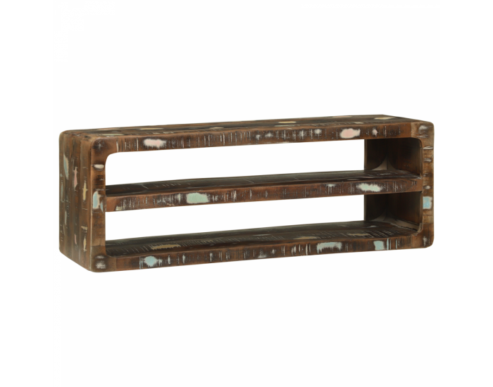 Sonata H ТВ шкаф 100x32x36 см Масивна регенерирана дървесина