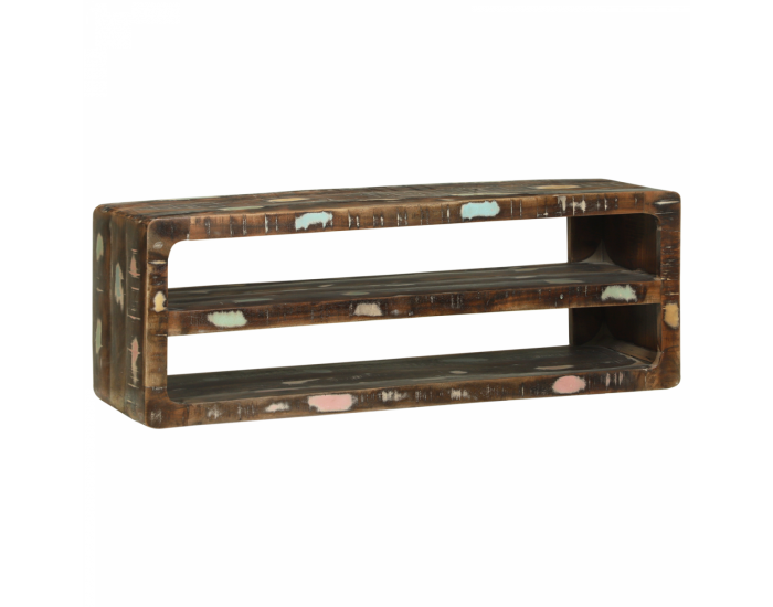 Sonata H ТВ шкаф 100x32x36 см Масивна регенерирана дървесина