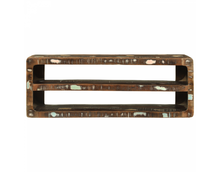 Sonata H ТВ шкаф 100x32x36 см Масивна регенерирана дървесина