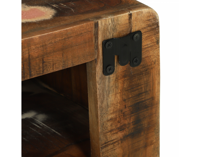 Sonata H ТВ шкаф 100x32x36 см Масивна регенерирана дървесина