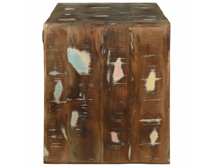 Sonata H ТВ шкаф 100x32x36 см Масивна регенерирана дървесина