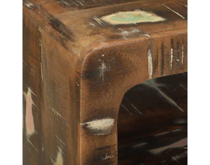 Sonata H ТВ шкаф 100x32x36 см Масивна регенерирана дървесина