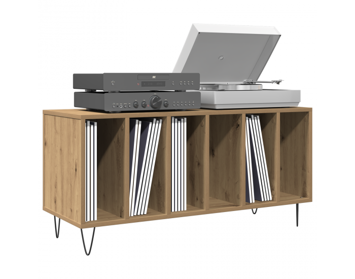 Sonata H Кабинет за записи от старо дърво 100x38x48 см Инженерна дървесина