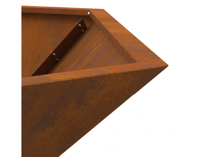 Sonata H Огнище Шестоъгълно 100x100x28 см Обработена стомана