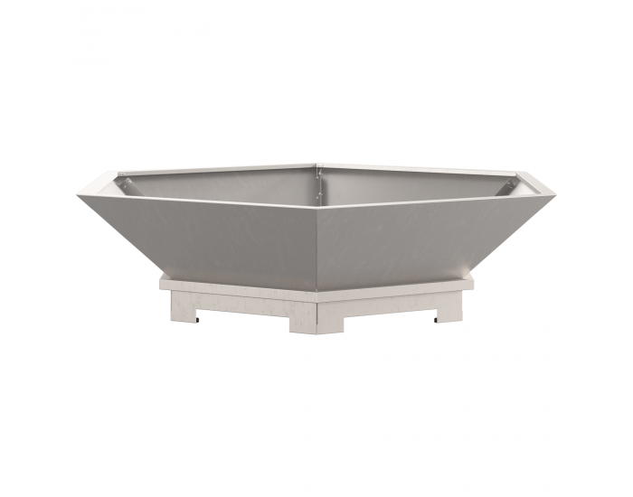 Sonata H Огнище Шестоъгълно 100x100x28 см Обработена стомана