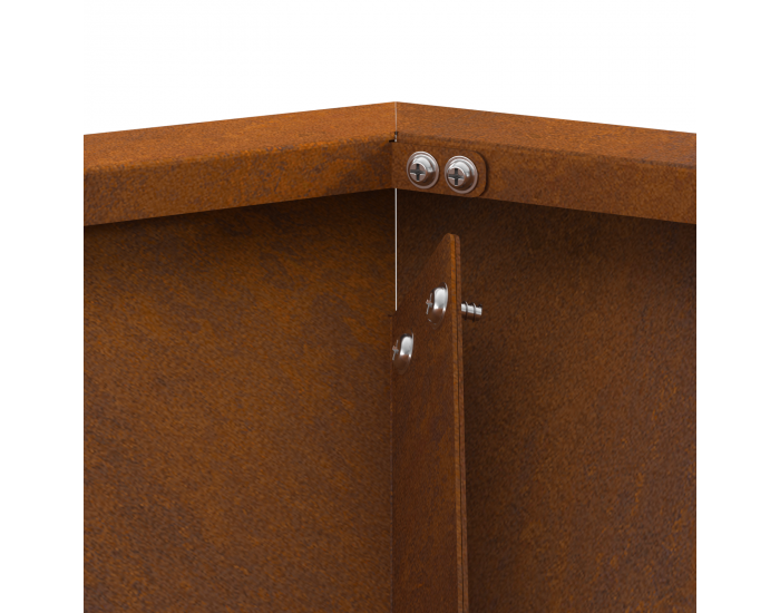 Sonata H Огнище Шестоъгълно 100x100x28 см Обработена стомана