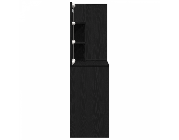 Sonata H LED тоалетка с 2 шкафа от черен дъб инж. дървесина