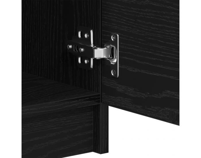 Sonata H Сайдбордове 2 броя Черен Дъб 60x30x70 см Инженерна дървесина