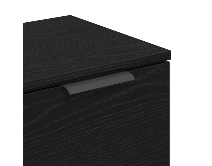 Sonata H Сайдбордове 2 броя Черен Дъб 60x30x70 см Инженерна дървесина