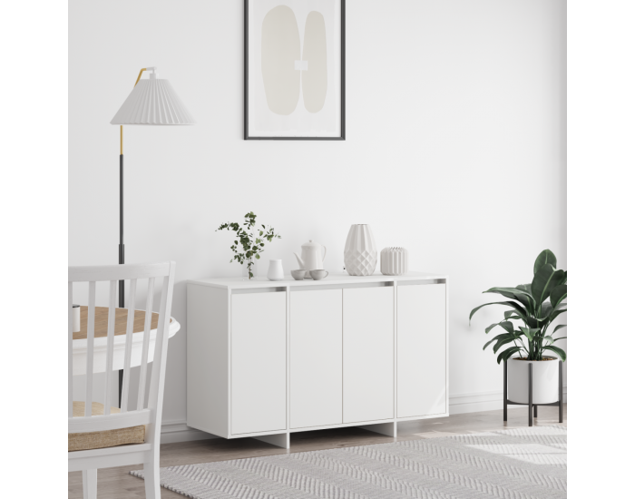 Sonata H Бял шкаф Бял Инженерна дървесина 120 x 41 x 75 см