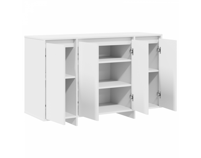 Sonata H Бял шкаф Бял Инженерна дървесина 120 x 41 x 75 см