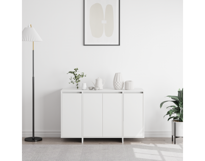 Sonata H Бял шкаф Бял Инженерна дървесина 120 x 41 x 75 см