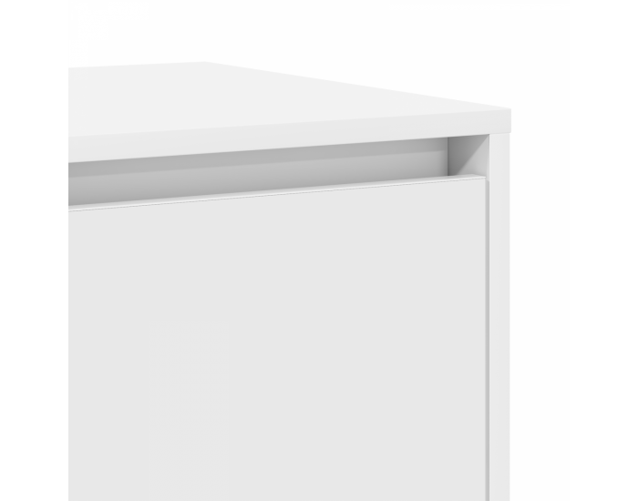 Sonata H Бял шкаф Бял Инженерна дървесина 120 x 41 x 75 см