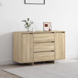 Sonata H Стъкло за хранене Сонома дъб 120x41x75 см Инженерна дървесина - Шкафове, Витрини, Модулни секции