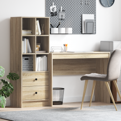 Sonata H Бюро с хранилище Sonoma Oak Инженерна дървесина Sonata H Бюро с хранилище Sonoma Oak Инженерна дървесина - Дневна