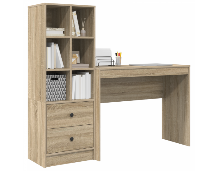Sonata H Бюро с хранилище Sonoma Oak Инженерна дървесина