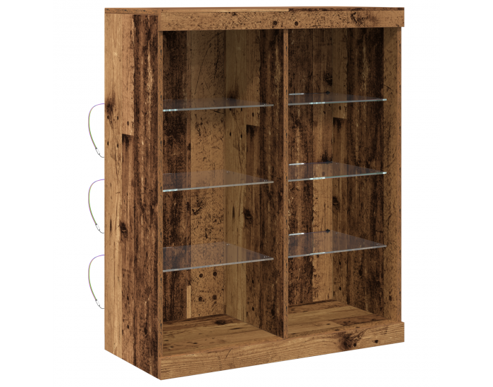 Sonata H Секретар с LED осветление Старо дърво 41x37x100 см