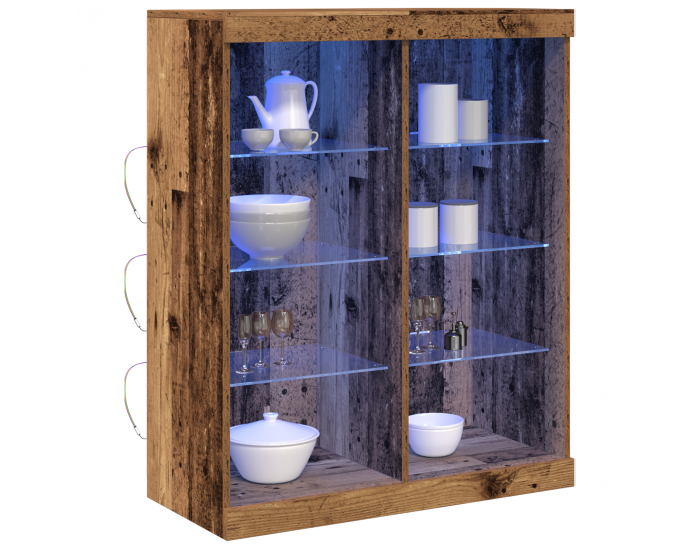 Sonata H Секретар с LED осветление Старо дърво 41x37x100 см