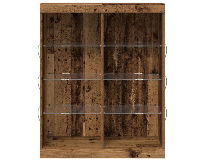 Sonata H Секретар с LED осветление Старо дърво 41x37x100 см