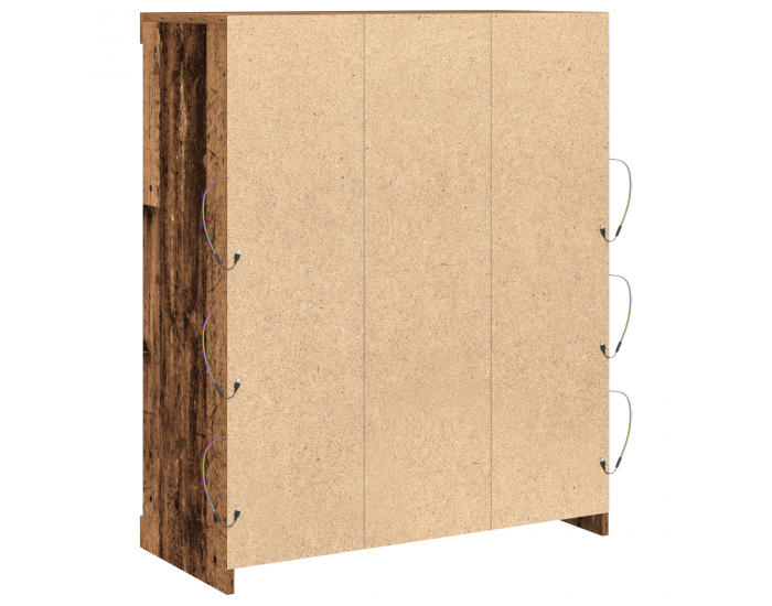 Sonata H Секретар с LED осветление Старо дърво 41x37x100 см