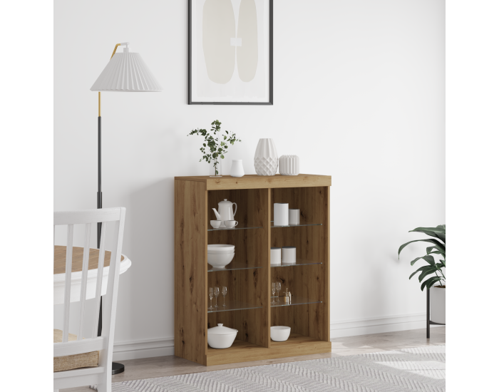 Sonata H Седен с LED осветление Дъбово дърво 41x37x100 см