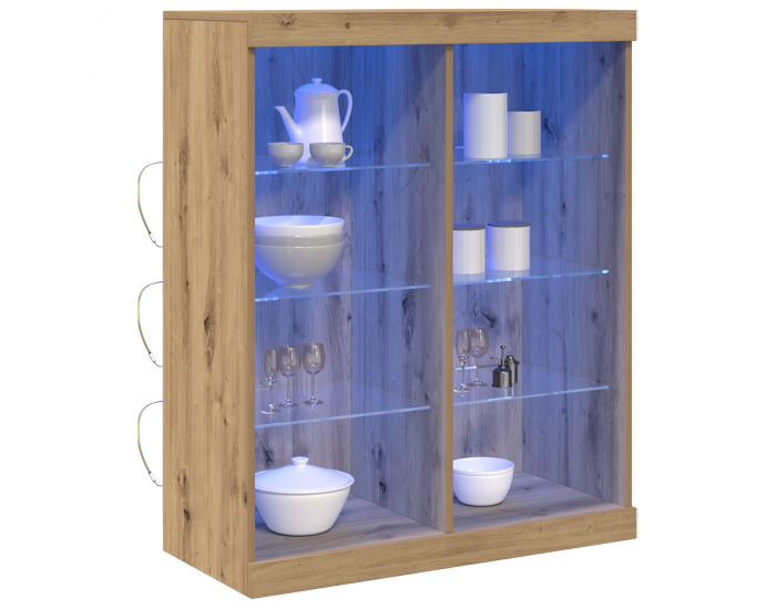 Sonata H Седен с LED осветление Дъбово дърво 41x37x100 см