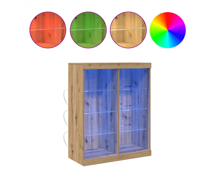 Sonata H Седен с LED осветление Дъбово дърво 41x37x100 см