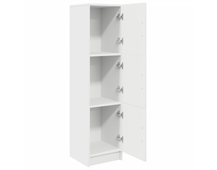 Sonata H Бял шкаф Бяло МДФ дървесина Среден Бял шкаф Правоъгълен