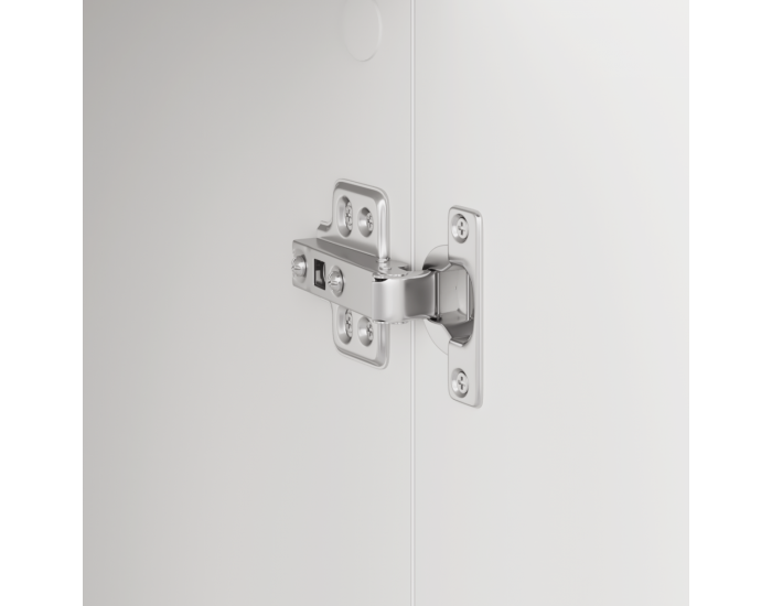 Sonata H Бял шкаф Бяло МДФ дървесина Среден Бял шкаф Правоъгълен