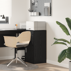 Sonata H Черен дъб шкаф за съхранение Черен дъб МДФ с фурнир от черен дъб - Шкафове, Витрини, Модулни секции