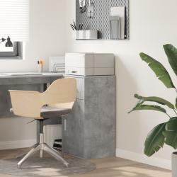 Sonata H Сив шкаф за съхранение Сив бетон Инженерна дървесина, бетонен фурнир - Шкафове, Витрини, Модулни секции