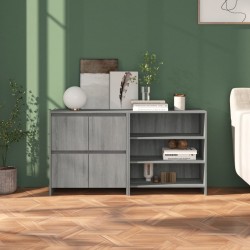 Sonata H Бюфет от 2 части, сив сонома, инженерно дърво - Дневна