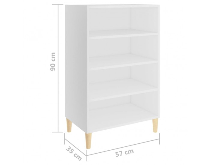 Sonata H Бюфет, бял, 57x35x90 см, инженерно дърво