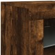Sonata H Сайдборд с LED светлини, oпушен дъб, 181,5x37x67 см
