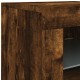Sonata H Сайдборд с LED светлини, oпушен дъб, 181,5x37x67 см