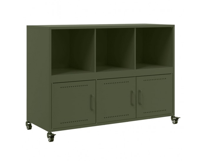 Sonata H Бюфет, маслиненозелен, 100,5x39x72 см, стомана Sonata H Бюфет, маслиненозелен, 100,5x39x72 см, стомана