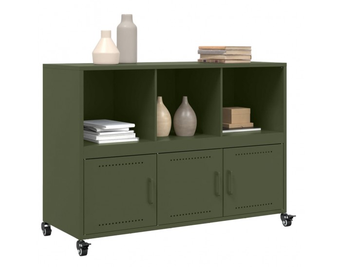 Sonata H Бюфет, маслиненозелен, 100,5x39x72 см, стомана Sonata H Бюфет, маслиненозелен, 100,5x39x72 см, стомана