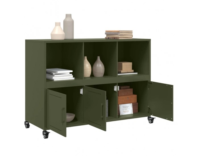 Sonata H Бюфет, маслиненозелен, 100,5x39x72 см, стомана Sonata H Бюфет, маслиненозелен, 100,5x39x72 см, стомана