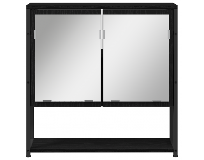 Sonata H Комплект мебели за баня от 3 части Черен дъб Инженерна дървесина