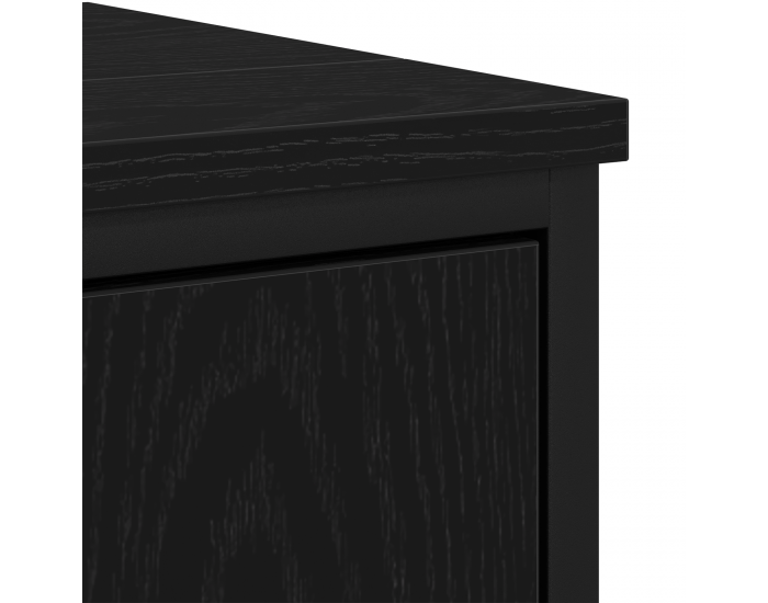 Sonata H Комплект мебели за баня от 3 части Черен дъб Инженерна дървесина