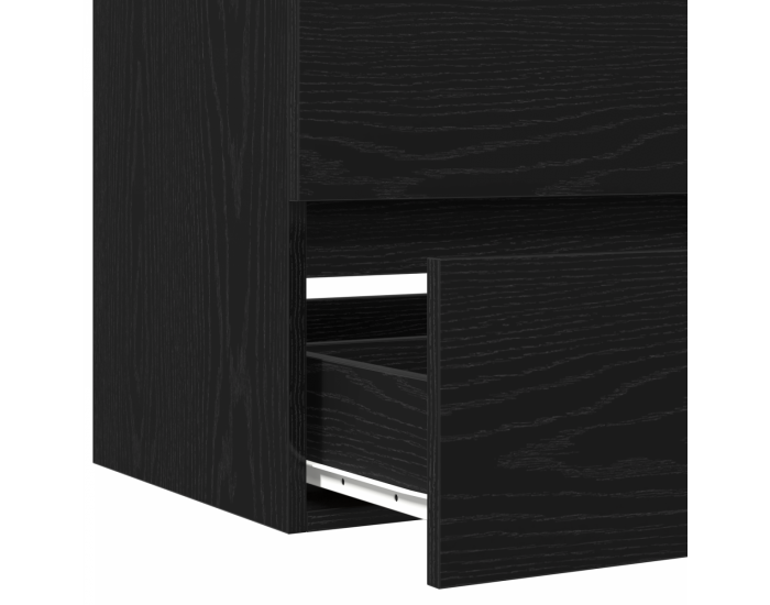 Sonata H Чекмедже за мивка Черен дъб 60x38,5x45 см Инженерна дървесина