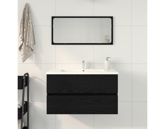 Sonata H Мивка шкаф Черен дъб 80x38.5x45 см Инженерна дървесина