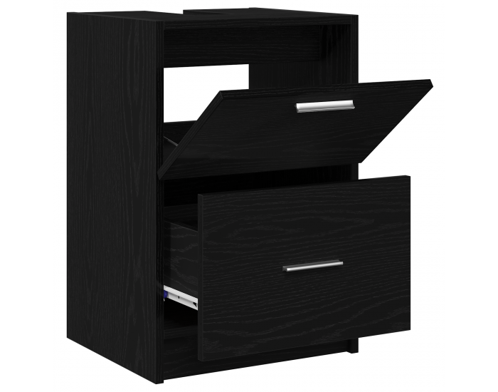 Sonata H Чекмедже за мивка Черен дъб 40x37x59 см Инженерна дървесина