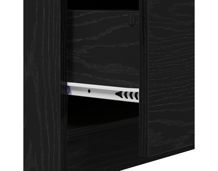 Sonata H Чекмедже за мивка Черен дъб 40x37x59 см Инженерна дървесина