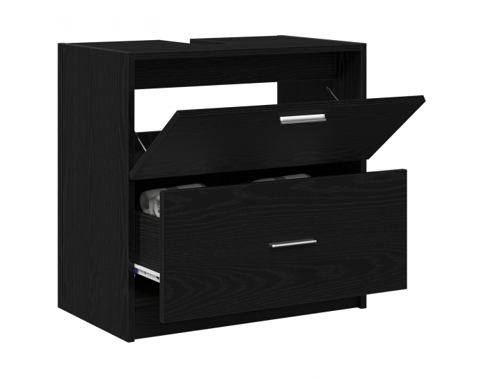 Sonata H Чекмедже за мивка Черен дъб 59x37x59 см